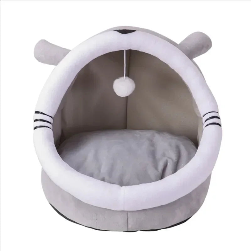 Cat Bed House Kennel Nest Round Pets Sleeping Cave