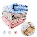 Soft Fluffy Pet Blanket Cute Dot Pattern Cozy Warm