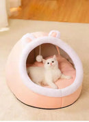 Cat Bed House Kennel Nest Round Pets Sleeping Cave