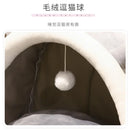 Cat Bed House Kennel Nest Round Pets Sleeping Cave