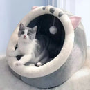 Cat Bed House Kennel Nest Round Pets Sleeping Cave