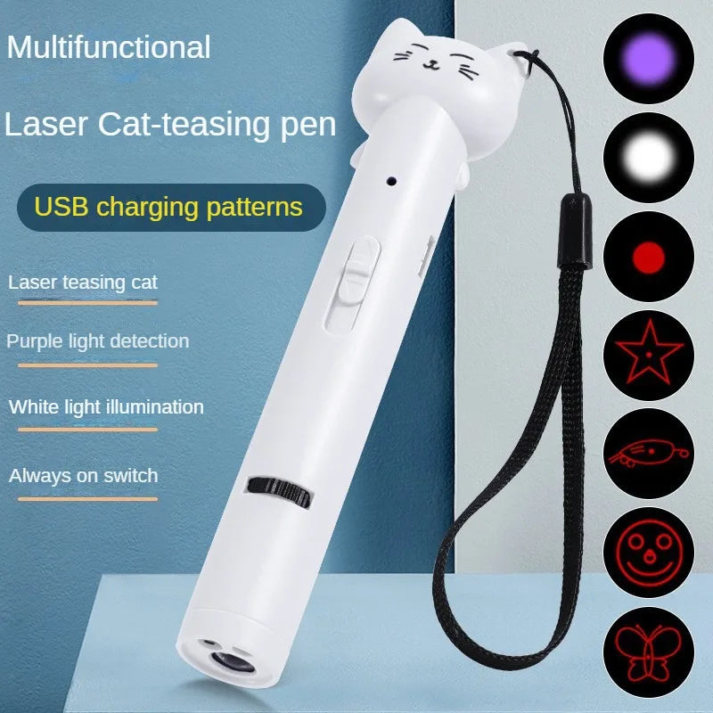 USB Charging Laser Cat Teasing Stick