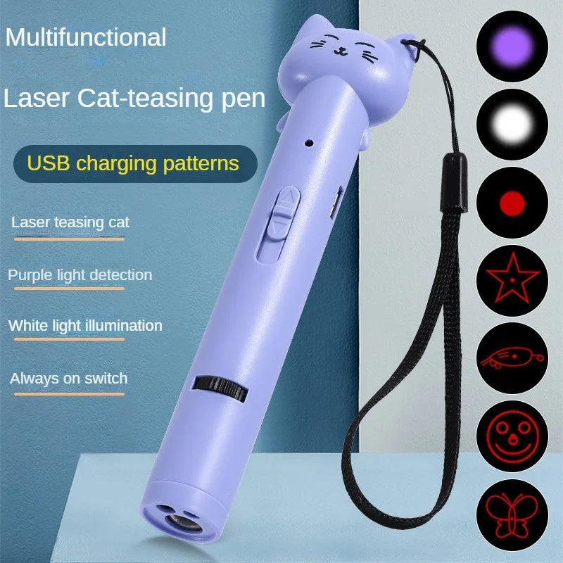 USB Charging Laser Cat Teasing Stick