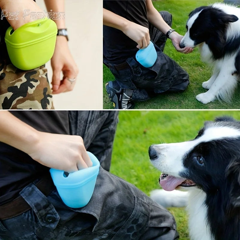 Pet Supplies Silicone Dog Food Bag Outdoor Training Dog