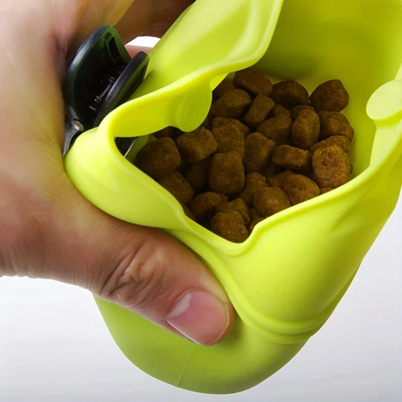 Pet Supplies Silicone Dog Food Bag Outdoor Training Dog