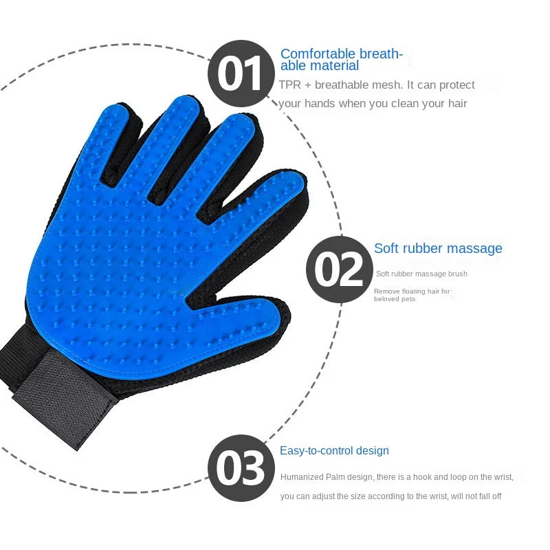 Pet Grooming Gloves Cat Dog Pet Brush Glove