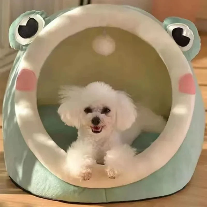 Cat Bed House Kennel Nest Round Pets Sleeping Cave