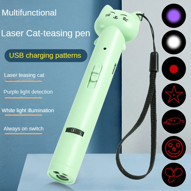 USB Charging Laser Cat Teasing Stick