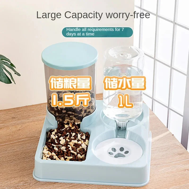 Automatic Cat Feeder Water Dispenser Set
